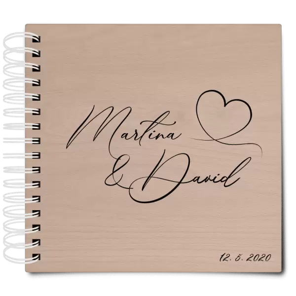Dřevěné svatební album MOLY