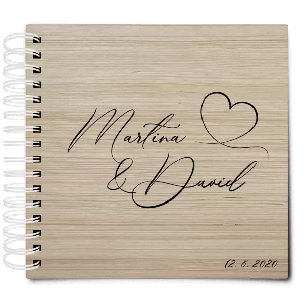 Dřevěné svatební album MOLY