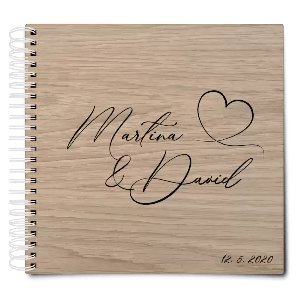 Dřevěné svatební album MOLY