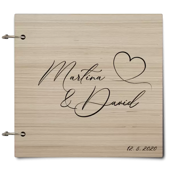 Dřevěné svatební album MOLY