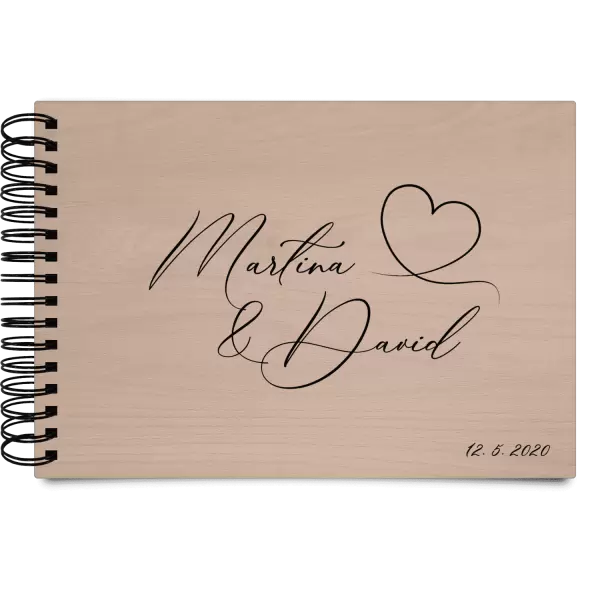 Dřevěné svatební album MOLY