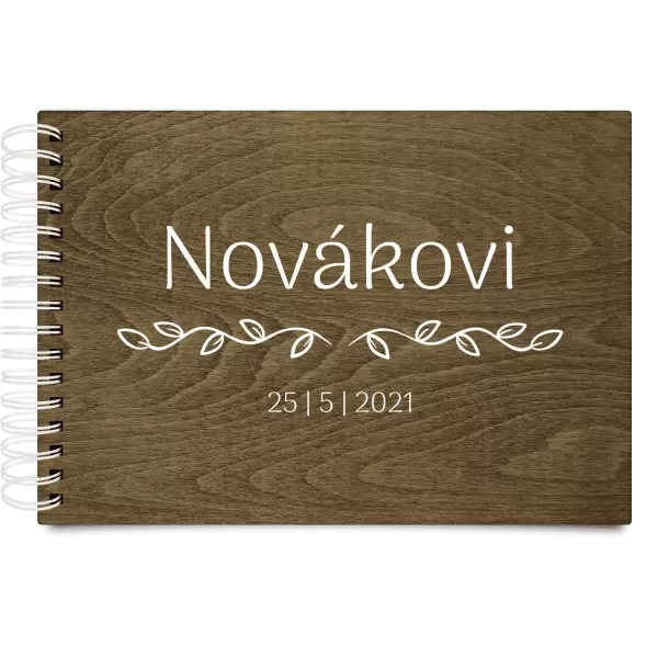 Dřevěné svatební album RITA