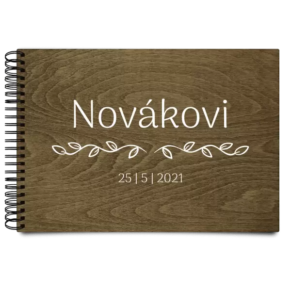 Dřevěné svatební album RITA