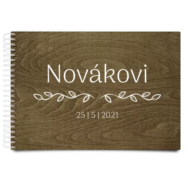 Dřevěné svatební album RITA