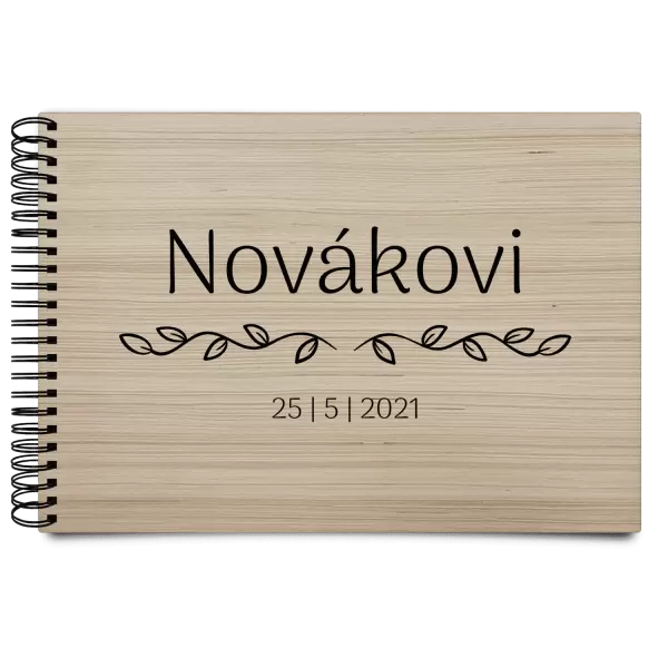 Dřevěné svatební album RITA