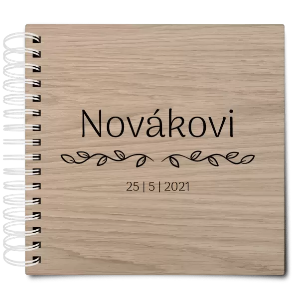 Dřevěné svatební album RITA