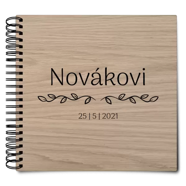 Dřevěné svatební album RITA