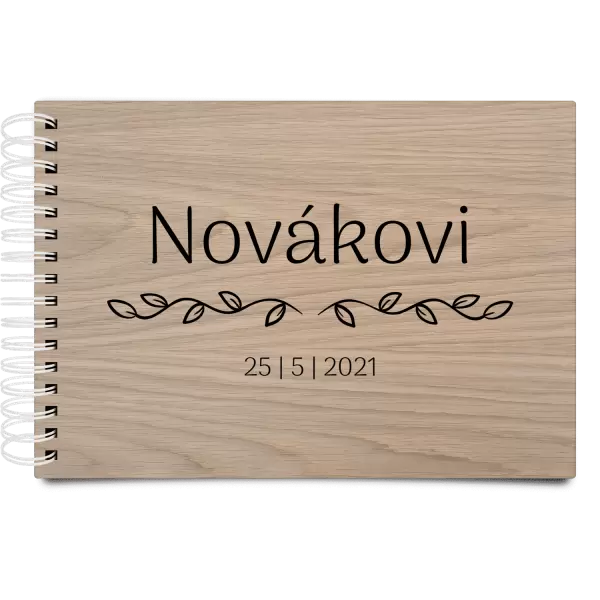 Dřevěné svatební album RITA