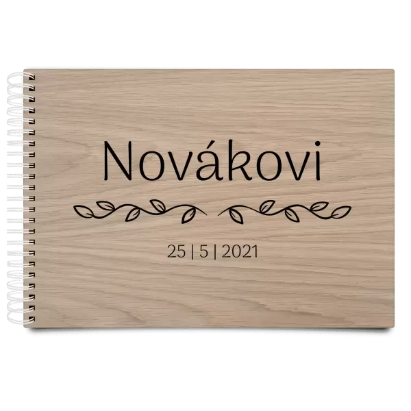 Dřevěné svatební album RITA