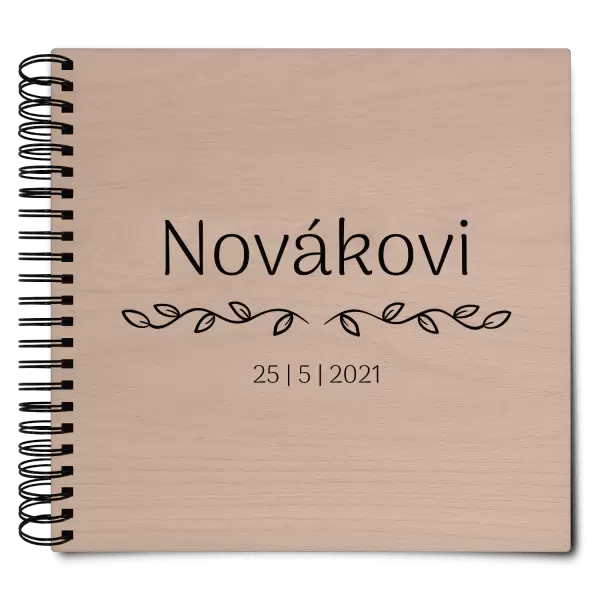 Dřevěné svatební album RITA