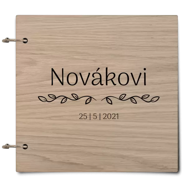 Dřevěné svatební album RITA