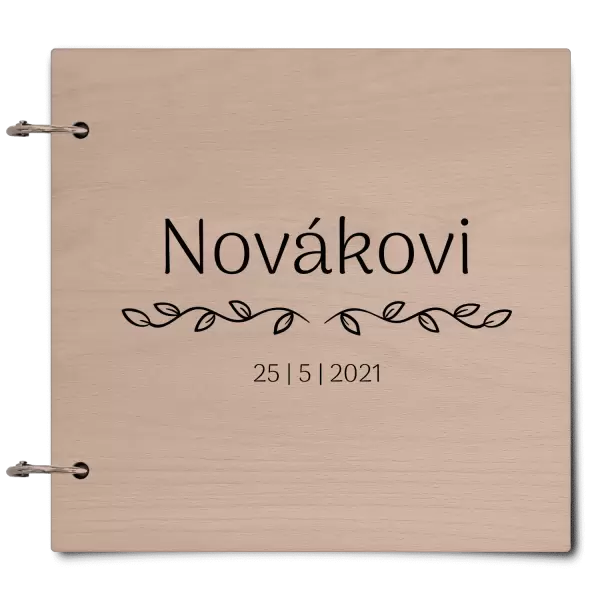 Dřevěné svatební album RITA