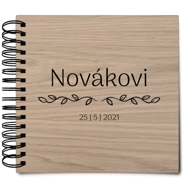Dřevěné svatební album RITA