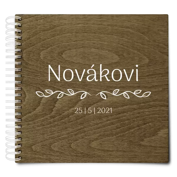 Dřevěné svatební album RITA