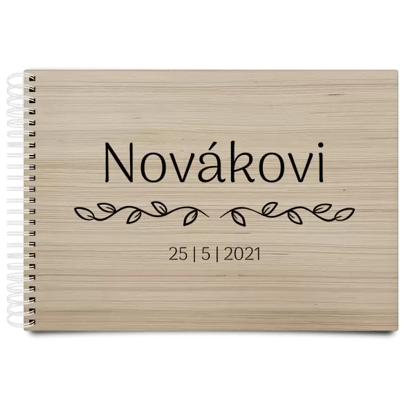 Dřevěné svatební album RITA