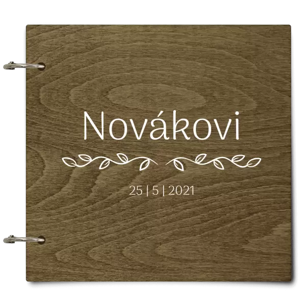 Dřevěné svatební album RITA
