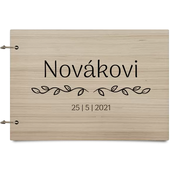 Dřevěné svatební album RITA