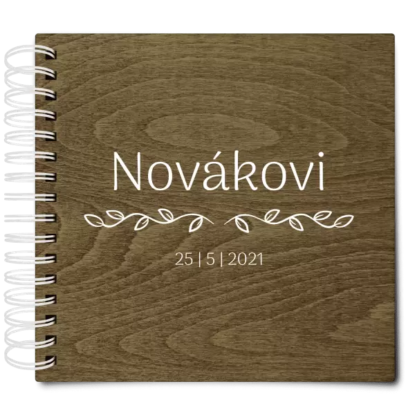 Dřevěné svatební album RITA