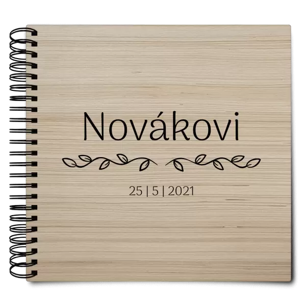 Dřevěné svatební album RITA