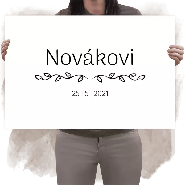 Dibond cedule na podpisy RITA