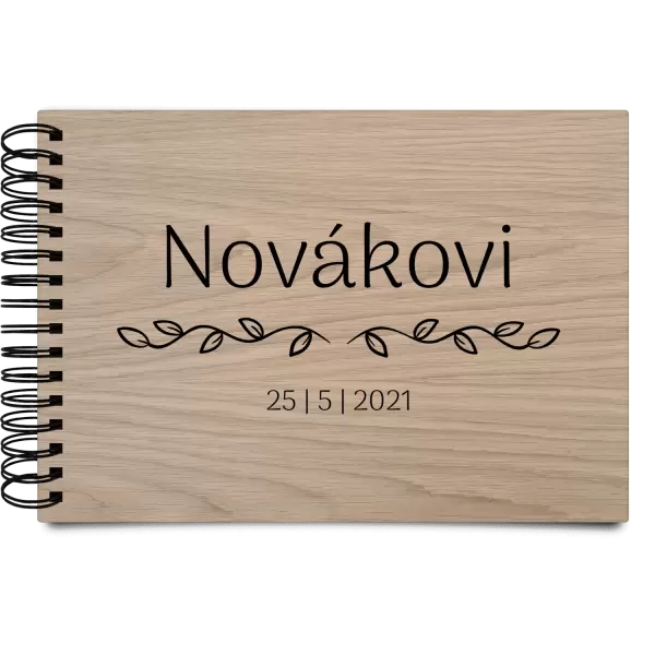 Dřevěné svatební album RITA