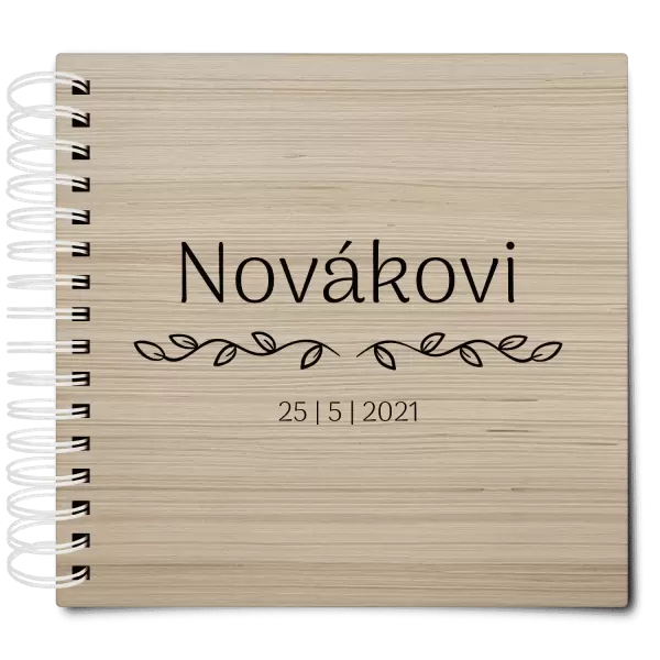 Dřevěné svatební album RITA