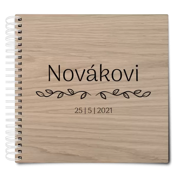 Dřevěné svatební album RITA