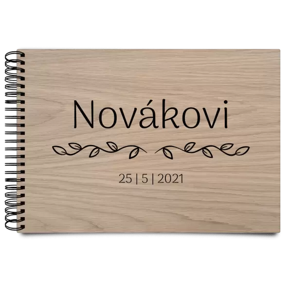 Dřevěné svatební album RITA