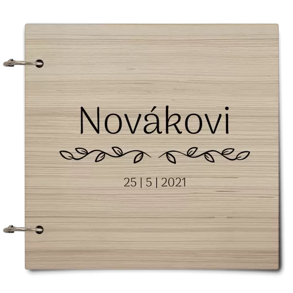 Dřevěné svatební album RITA