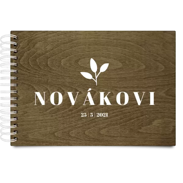 Dřevěné svatební album SALMA