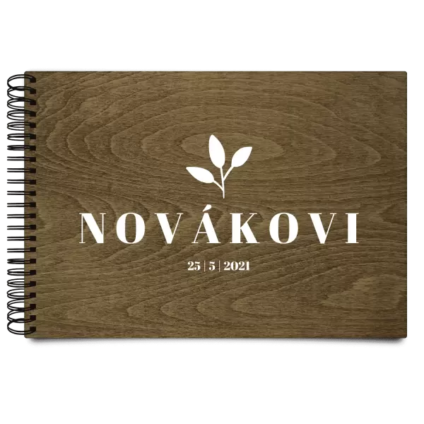 Dřevěné svatební album SALMA