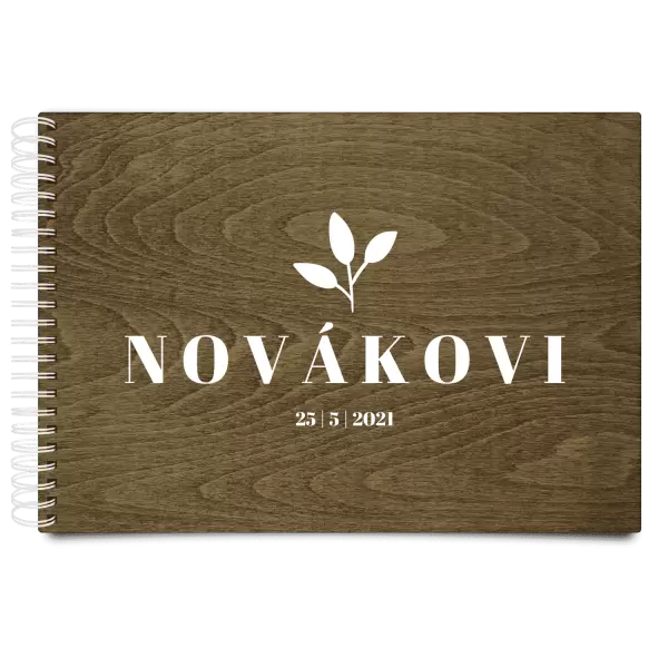 Dřevěné svatební album SALMA