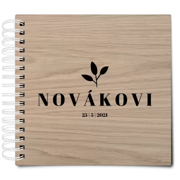 Dřevěné svatební album SALMA