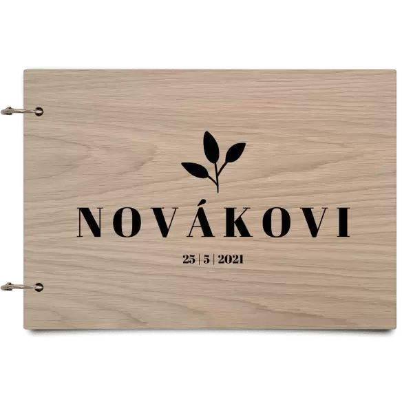 Dřevěné svatební album SALMA