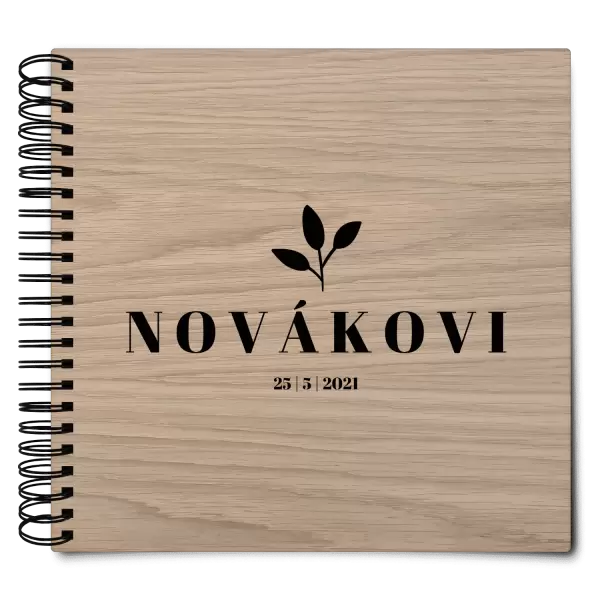 Dřevěné svatební album SALMA