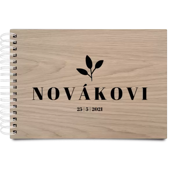 Dřevěné svatební album SALMA