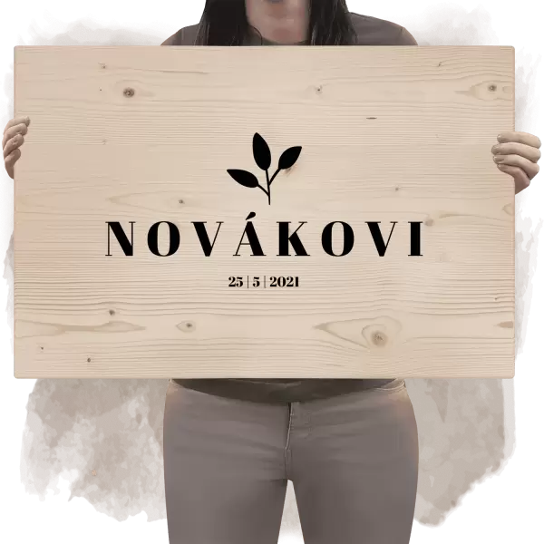 Dřevěná cedule na podpisy SALMA