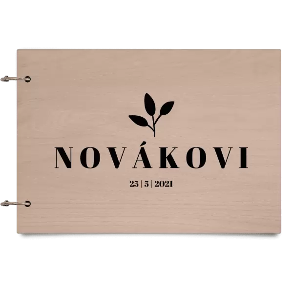 Dřevěné svatební album SALMA