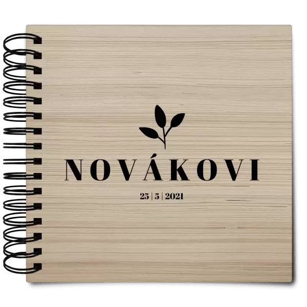 Dřevěné svatební album SALMA