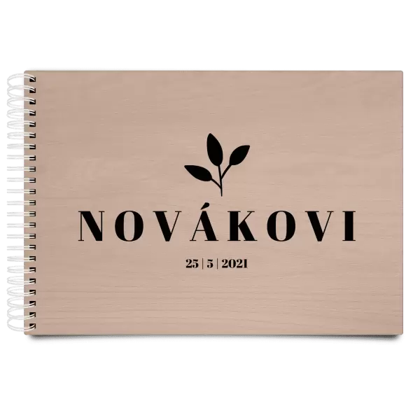 Dřevěné svatební album SALMA