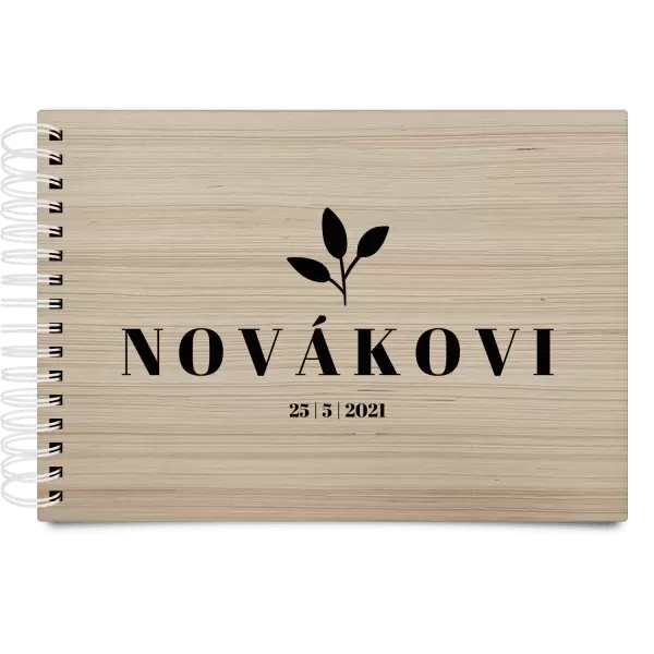 Dřevěné svatební album SALMA