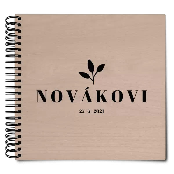 Dřevěné svatební album SALMA