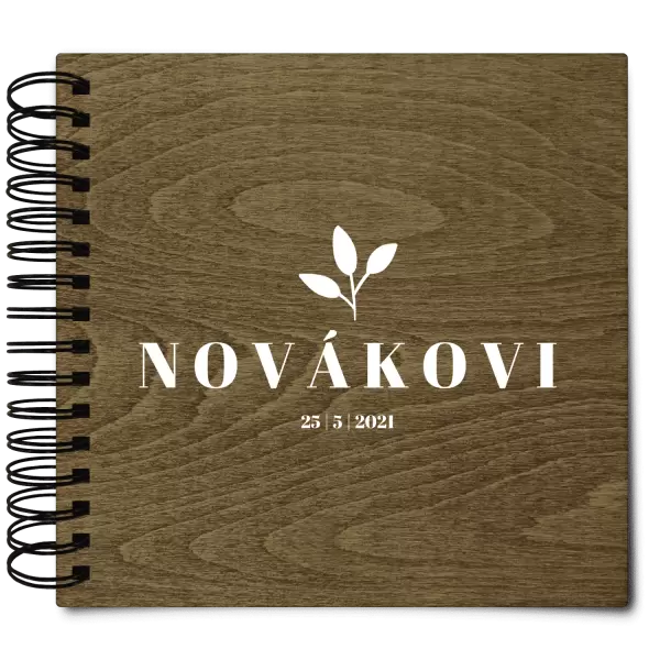 Dřevěné svatební album SALMA