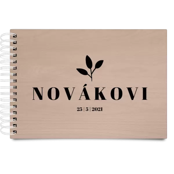 Dřevěné svatební album SALMA