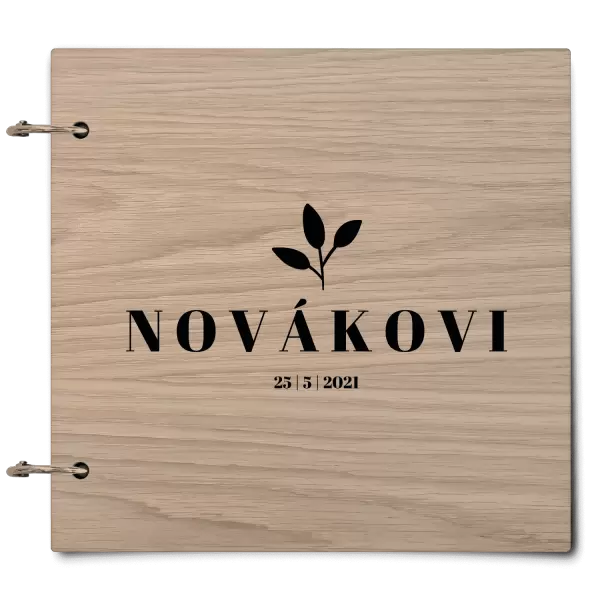 Dřevěné svatební album SALMA