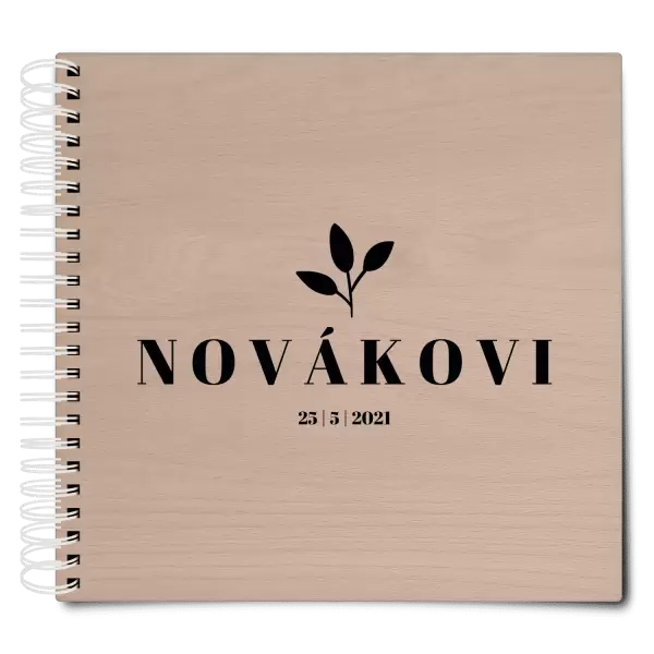 Dřevěné svatební album SALMA