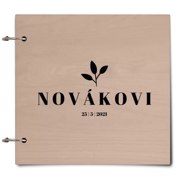 Dřevěné svatební album SALMA