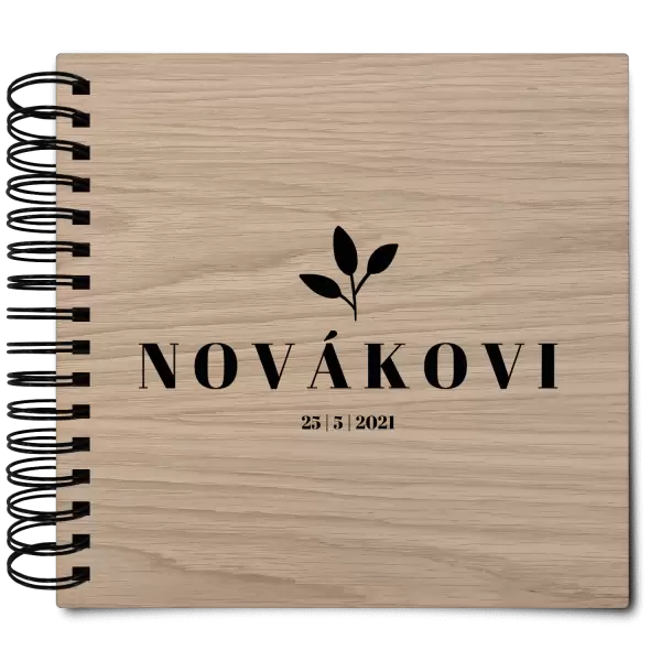 Dřevěné svatební album SALMA