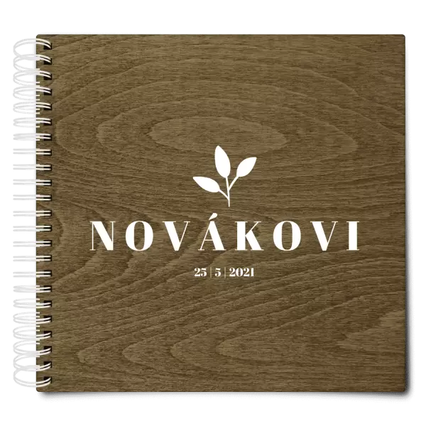 Dřevěné svatební album SALMA
