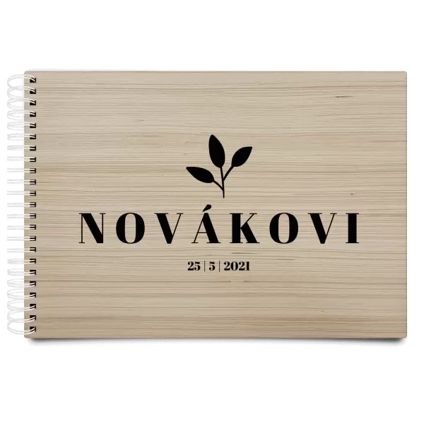 Dřevěné svatební album SALMA